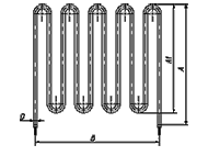 Повітряний ТЭН - конфігурація 11