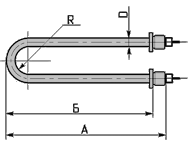 Водяной ТЭН - конфигурация 19